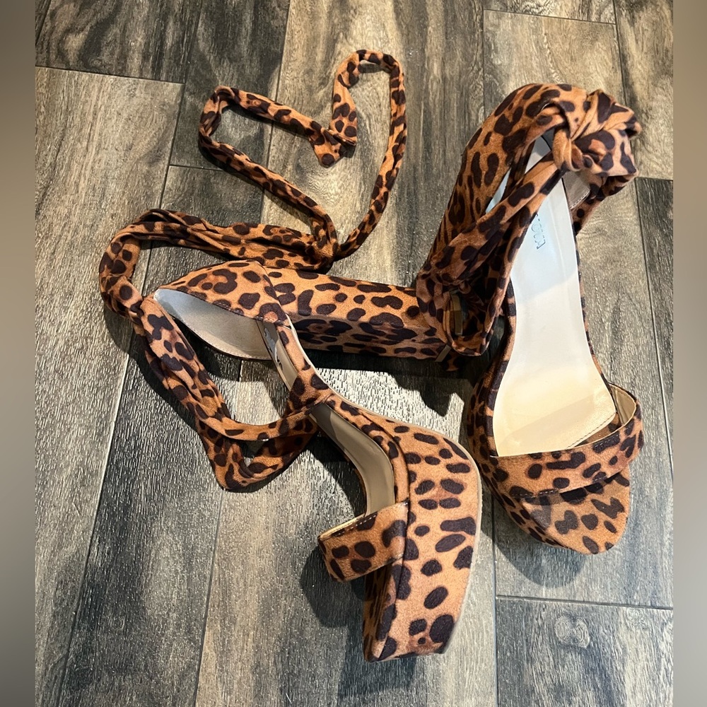 Fashion Nova Brown Leopard Heels